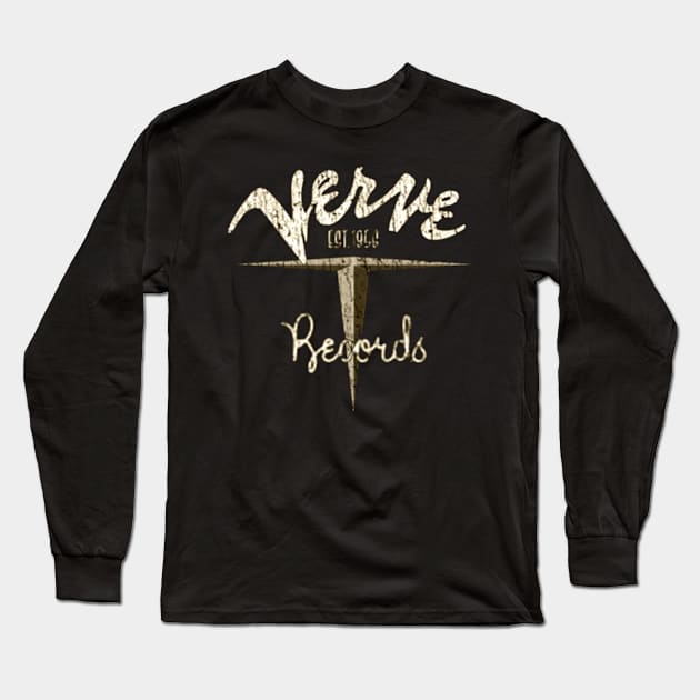 Vintage Verve Records 1956 Long Sleeve T-Shirt by AdsHusein2024